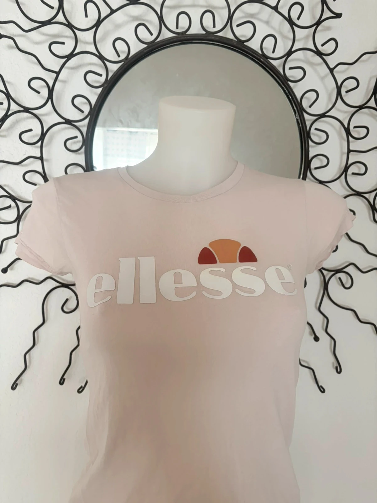🔵 Camiseta Ellesse Rosa Pálido Logo Bicolor – photo 3